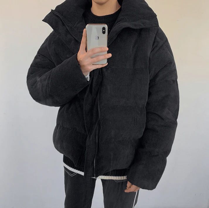Corduroy Puffer Jacket - Image 11