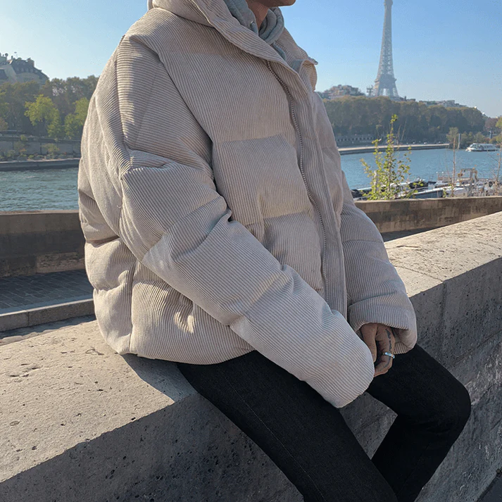 Corduroy Puffer Jacket - Image 8