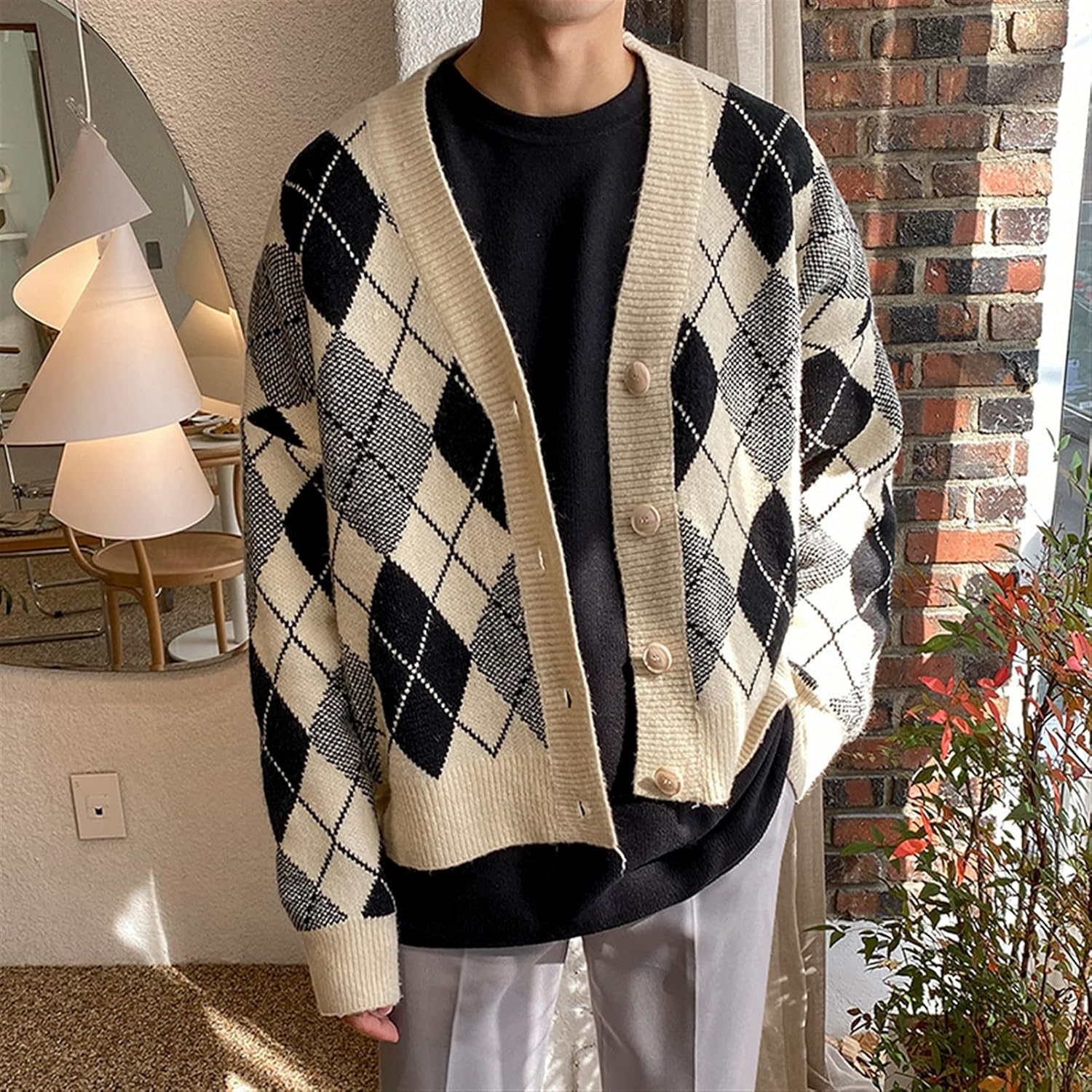 Diamond Knit Cardigan - Image 7