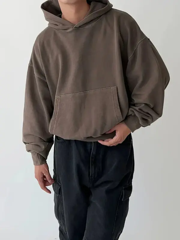 Cropped Pullover Hoodie