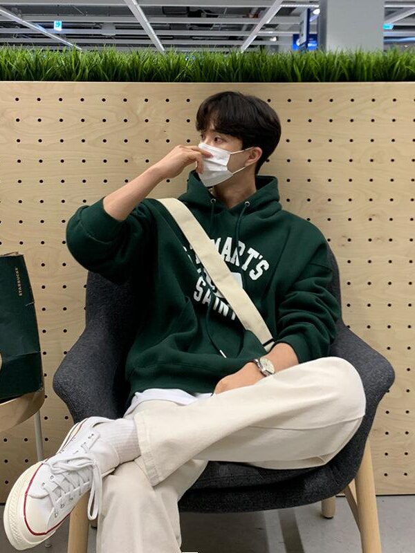 Green Lettered Hoodie